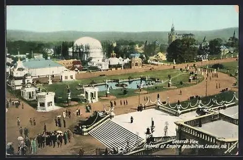 AK London, Festival of Empire Exhibition 1911, General View