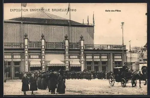 AK Bruxelles, Exposition Universelle 1910, Salle des Fetes