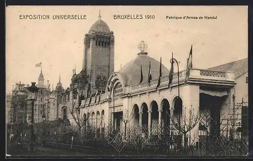 AK Bruxelles, Exposition Universelle 1910, Fabrique d`Armes de Herstal