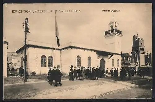 AK Bruxelles, Exposition Universelle 1910, Pavillon Algérien