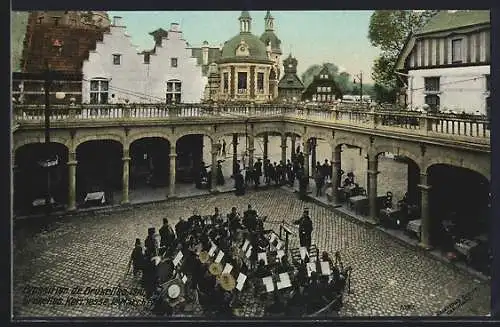 AK Bruxelles, Exposition 1910, Bruxelles Kermesse, Le Marché