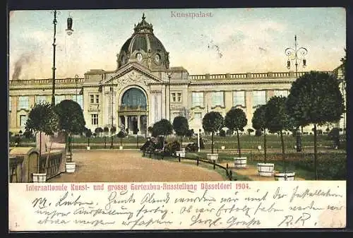 AK Düsseldorf, Internationale Kunst- und grosse Gartenbau-Ausstellung 1904, Kunstpalast