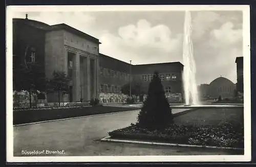 AK Düsseldorf, Ausstellung, Ehrenhof
