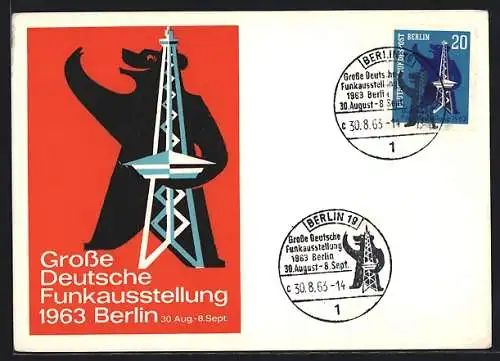 AK Berlin, Grosse Deutsche Funkausstellung 1963