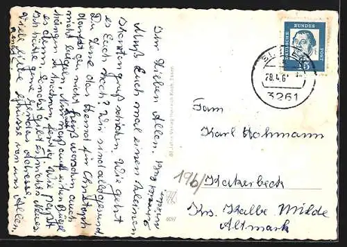 AK Essen, Gruga, Park mit Springbrunnen