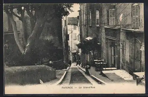 AK Fayence, La Grand Rue