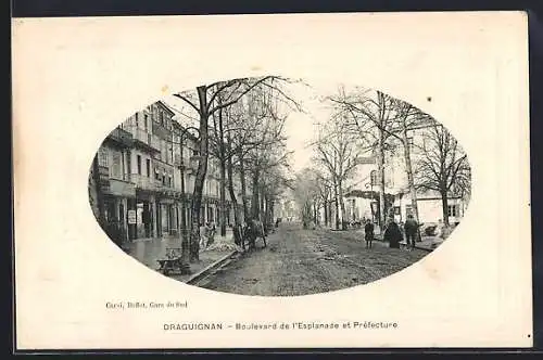 AK Draguignan, Boulevard de l`Esplanade et Préfecture