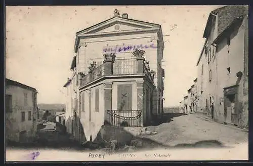 AK Puget, Rue Nationale et maison à balcon fleuri