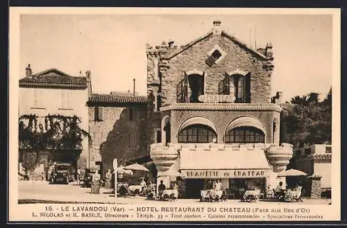 AK Le Lavandou, Hôtel-Restaurant du Château face aux Îles d`Or