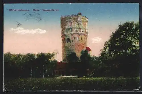 AK Wilhelmshaven, Neuer Wasserturm im Grünen