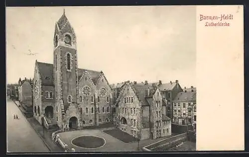 AK Barmen-Heidt, Blick auf die Lutherkirche