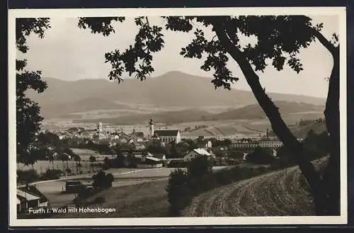 AK Furth i. Wald, Totalansicht mit Hohenbogen