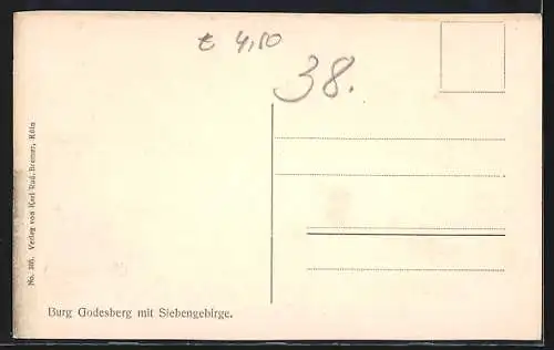 AK Godesberg, Burg mit Siebengebirge
