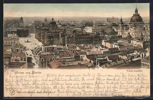 AK Berlin, Teilansicht mit Dom