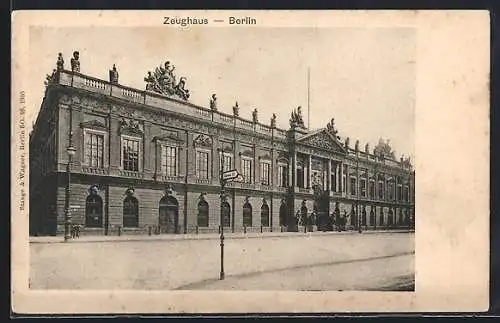 AK Berlin, Teilansicht vom Zeughaus