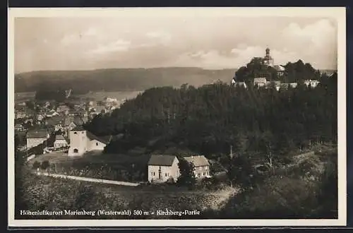 AK Marienberg /Westerwald, Partie am Kirchberg