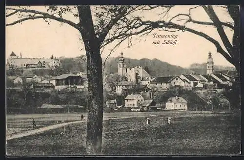 AK Tittmoning, Ortsansicht mit Schloss