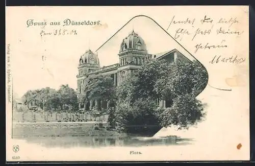 AK Düsseldorf, Flora mit Grünanlage