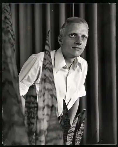 Fotografie Dego Hoffmann Ltd., London, Schalgersänger Heino in junge Jahren ohne Brille, Grossformat 20 x 25cm