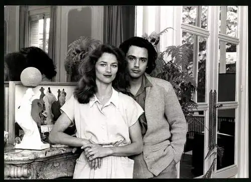 Fotografie Christopher Smith, London, Charlotte Rampling und ihr Mann der Musiker Jean-Michel Jarre, 29 x 20cm