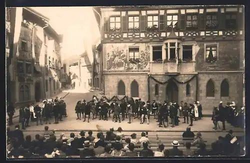 AK Stein a. Rh., No e Wili-Spiele 1924, Theaterszene
