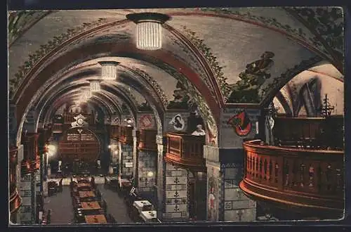AK Bern, Gasthaus Kornhauskeller, Innenansicht