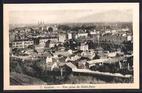 AK Genève, Vue prise de Saint-Jean