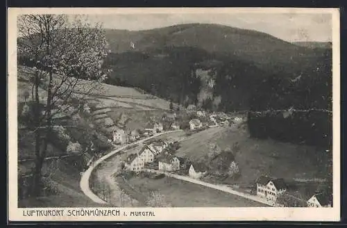 AK Schönmünzach, Ansicht von oben