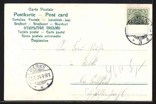 AK Dortmund, Kriegerdenkmal 1866 mit Vehmlinde