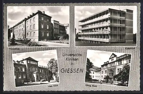 AK Giessen, Universitäts-Kliniken, Frauenklinik, Kinderklinik, Med. Klinik