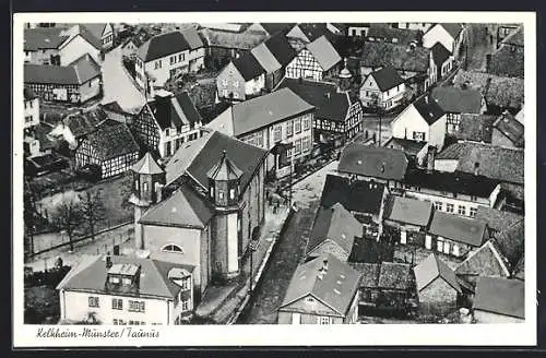 AK Kelkheim-Münster, Blick auf die Kirche in der Stadt