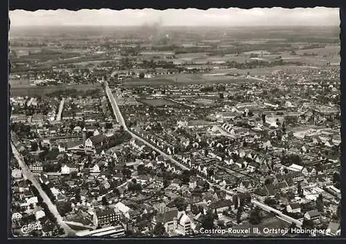 AK Castrop-Rauxel OT Habinghorst, Teilansicht mit Strassenpartien