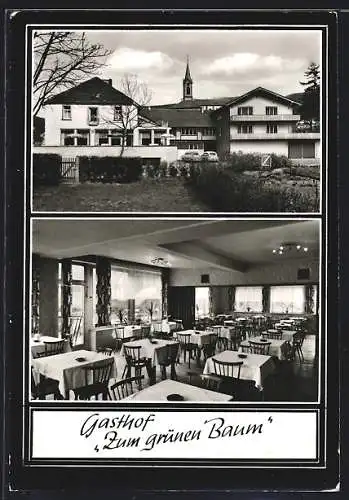 AK Neckargerach /Bad. Neckartal, Gasthof-Pension Zum grünen Baum, Innenansicht