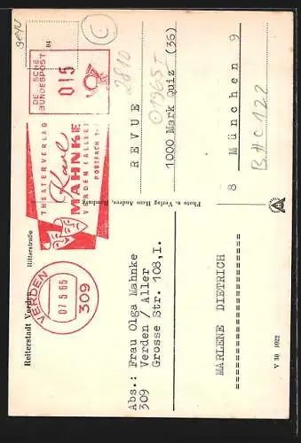 AK Verden, Ritterstrasse mit Auto