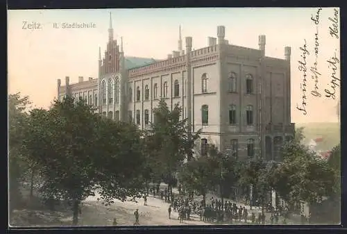 AK Zeitz, II. Stadtschule mit Kindern