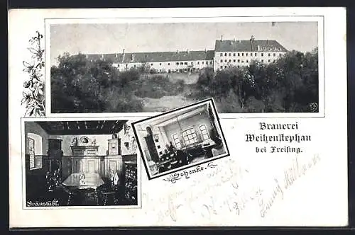 AK Freising, Brauerei Weihenstephan, Schenke und Bräustübl