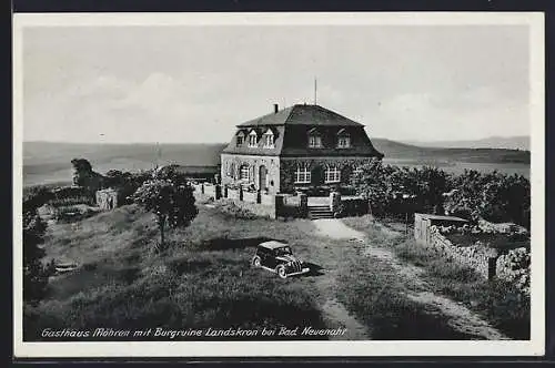 AK Bad Neuenahr, Gasthaus Möhren mit Burgruine Landskrone