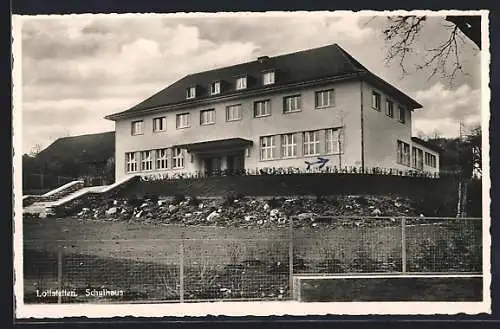 AK Lottstetten, Schulhaus mit Zaun