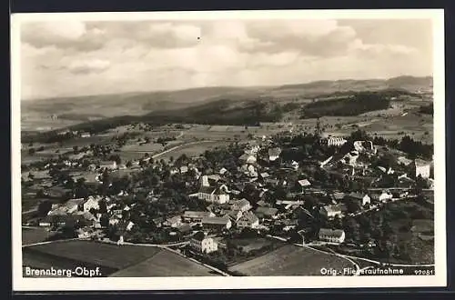 AK Brennberg /Obpf., Orig. Fliegeraufnahme