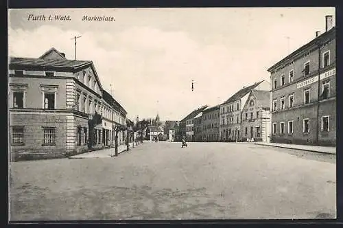AK Furth i. Wald, Gasthaus am Marktplatz