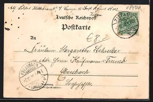 AK Zittau, Neue Caserne auf den Kaiserfeldern