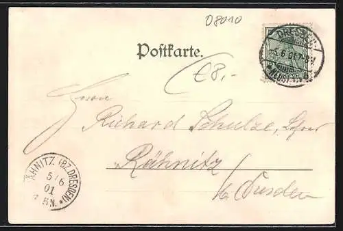 AK Dresden-Neustadt, Kaserne des Königl. Sächs. 2. Grenadier-Regiments No. 101 Kaiser Wilhelm, König v. Preussen