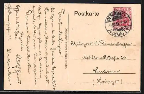 AK Offenbach a. M., Körner-Strasse
