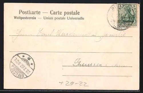 Luna-AK Bad Rastenberg i. Thür., Stahlbad Finneck