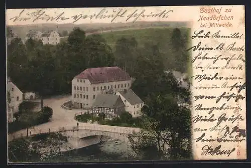 AK Mittweida, Gasthof zur Neudörfchen