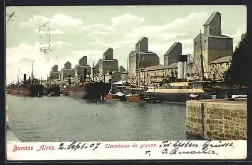 AK Buenos Aires, Elevadores de granos, Hafenpartie