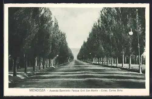 AK Mendoza, Avenida Sarmiento Parque Gral San Martin