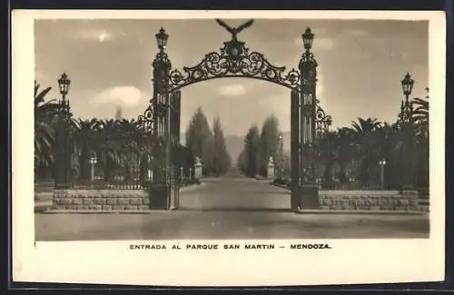 AK Mendoza, Entrada al Parque san Martin