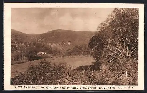 AK La Cumbre, Vista parcial de la Rondena y el Paraiso cruz chica