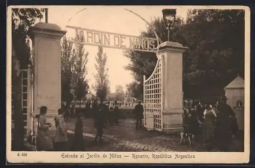 AK Rosario, Entrada al Jardin de Ninos